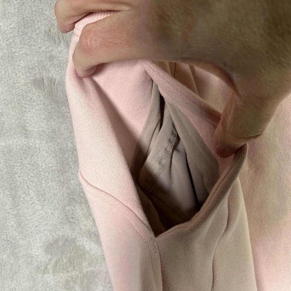 Lululemon Scuba High Rise Joggers Soft Pink 14 Cotton Fleece Lounge‎ Sweatpants
